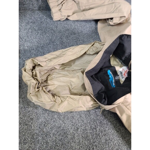 EUC Vintage  Full Zip Anheuser Busch Jacket Size 2XLT Mens Tan Hood Budweiser - Picture 6 of 9